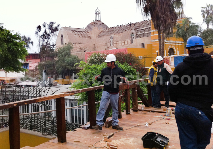 Travaux de rénovation à Lima