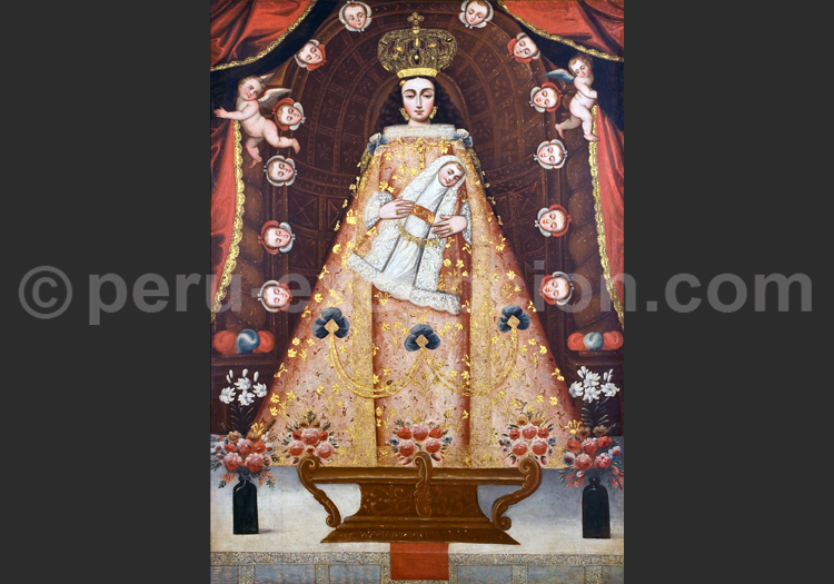 Nuestra Señora de Belén, pintura anónima XVII, Escuela Cuzqueña