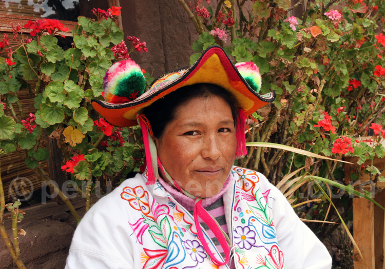 Chapeau en feutrine, région du lac Titicaca