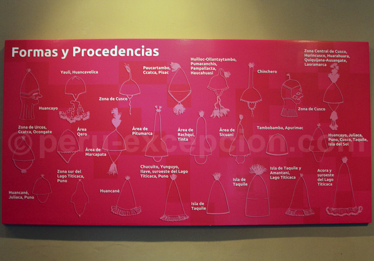 Bonnet péruvien enfant d'Ocongate, motifs roses - Bonnets péruviens - ENFANT  - Boutique Pérou